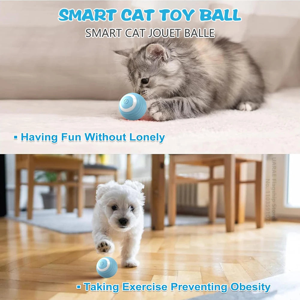 Automatic Rolling Interactive Cat Ball - Smart Electric Toy for Engaging Playtime