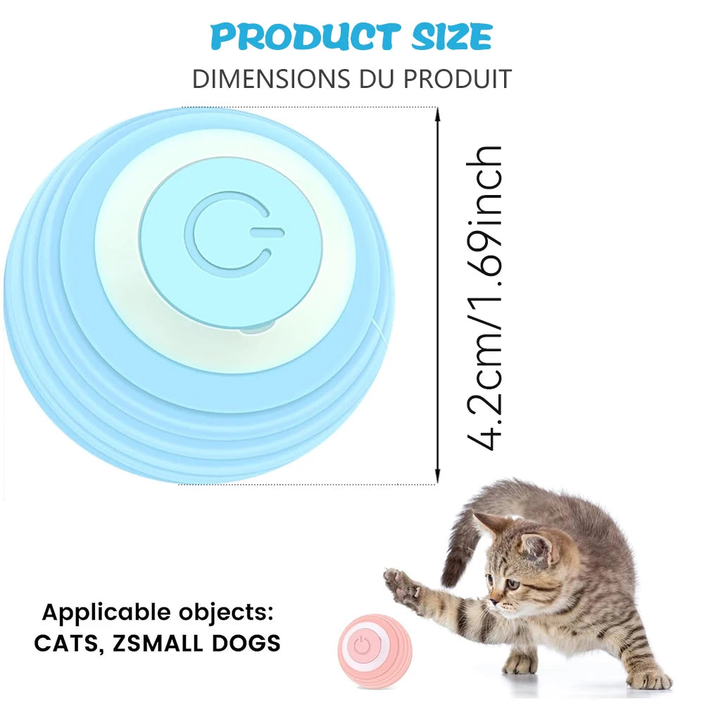Automatic Rolling Interactive Cat Ball - Smart Electric Toy for Engaging Playtime